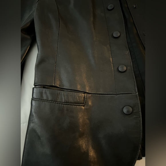 Daniel Genuine Leather Jacket in black - Picture 4 of 14